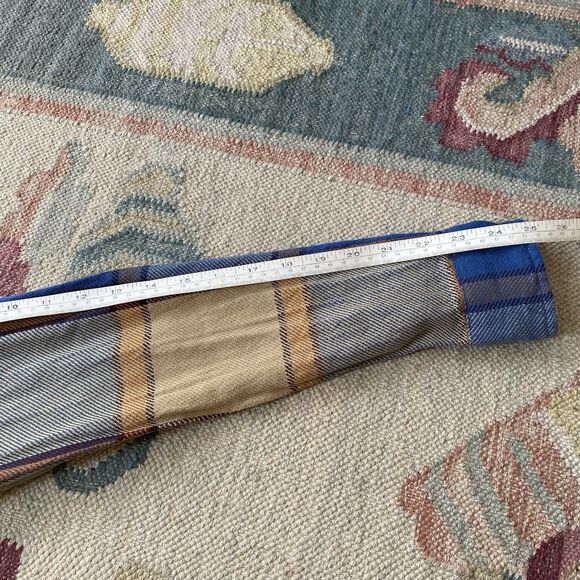 LVC Short Horn Flannel Shirt Levi's Vintage Clothing Blue Plaid Small Cotton - Picture 8 of 8